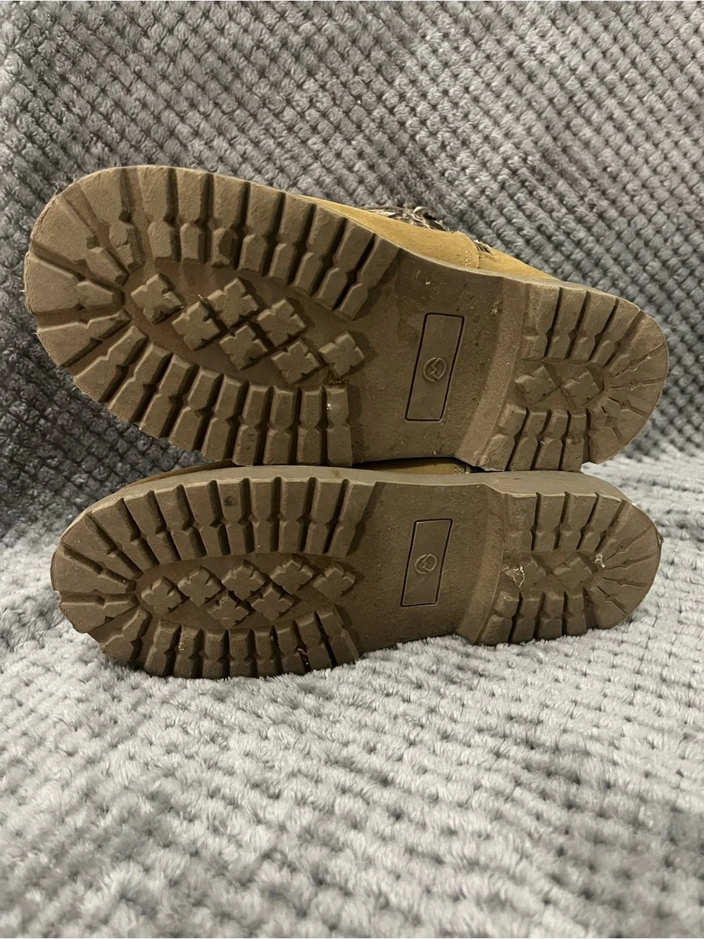 Realtree design✨touth5D✨Kids Brown Camo Pull-On Safety Boots